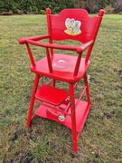 Krzesełko do karmienia stolik rozkładany PRL 