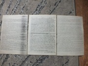 zestaw 3szt. oryginalna ulotka SOLIDARNOŚĆ Gdańsk '80 biuletyn strajk PRL