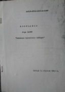 Libiąż 1983 regulamin X Rajdu Szlakami Wyzwolenia Libiąża