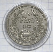 #2969 Chile 1 peso 1933 piękna 