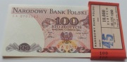 Banknot 100 ZŁ LUDWIK WARYŃSKI 1986 z paczki