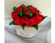 Flowerbox Serce Dla Mamy Ręcznie wykonane tulipany Urodziny Wiosna