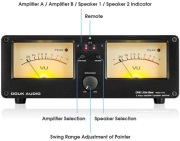 Douk Audio VU3 przełącznik 2 wzmacniaczy i 2 par głośników | CZARNY