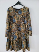 Sukienka w esy floresy z falbaną Grey Wolf rozmiar L