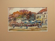 Kazimierz Dolny nad Wisłą AKWARELA 30x40 cm
