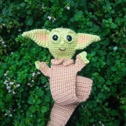 Zakładka do książki Baby Yoda Gwiezdne Wojny szydełko handmade rękodzieło 