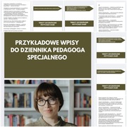 Wpisy do dziennika pedagoga specjalnego. Pdf do druku