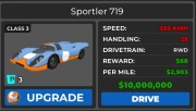 Sportler 719 Car Dealership Tycoon Roblox. Produkt wirtualny.
