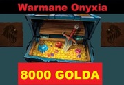 WOW WARMANE ONYXIA GOLD 8000 GOLDA ZŁOTA WORLD OF WARCRAFT A/H