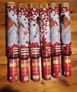 Tuba konfetti 6szt Wystrzałowe konfetti Ślubne Sylwester/ Karnawał