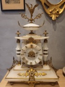 Duży kolekcjonerski zegar kominkowy w stylu empire 