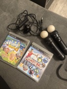 Zestaw move kamerka, dwie gry, PS3