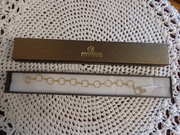 Argentum bransoletka srebrna w złotym kolorze