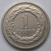 Polska 1 złoty 1991 -   ert  - yss