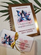 Zestaw Prezentowy dla Nauczyciela Złoty Notatnik + Czekolada Personalizacja