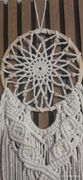 Makrama łapacz snów kremowy rękodzieło 