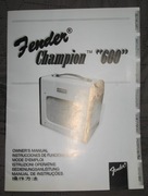 Fender Champion 600 Owner's Manual - instrukcja obsługi