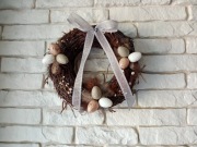 Wianek wielkanocny , wiosenny 30cm