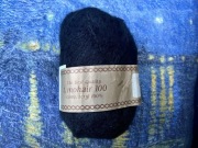 nowa czarna włóczka mohair moher włoska made in Italy retro vintage