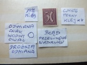 znaczki Mi 183 odcień BŁĄD Niemcy 1922r. CYFRY Rzesza czysty ** Reich