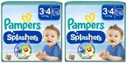 ZESTAW 2x Pieluszki Pampers Splashers r.3-4 6-11 kg 