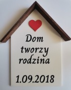 Dekoracja ścienna domek