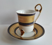 Noritake Japan - filiżanka sygnowana, platerowana 24K złotem