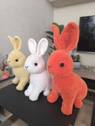 Amigurumi - królik zrobiony na szydełku 