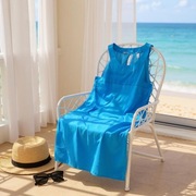 Niebieska letnia sukienka H&M, rozmiar 42