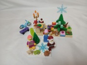 LEGO BAM MIKOŁAJ 2 ŚNIEŻYNKA DZIEWCZYNKA CHOINKA PREZENTY JEDZENIE 
