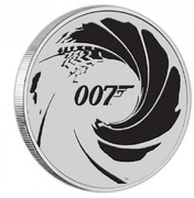 Srebrna moneta bulionowa Tuvalu 007 1 oz 1 uncja srebra 999,9. Czytaj opis