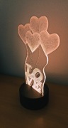 Lampka led 3D, hologram, na prezent, duzo wzorów