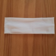 Opaska na głowę, bawełniana w białym kolorze