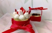 Flower box Candle box świece sojowe kwiaty prezent dla niej świeczki 