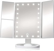 Lusterko kosmetyczne z oświetleniem LED, składane DARMOWA WYSYŁKA!!