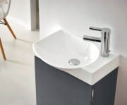 umywalka nablatowa prostokątna ceramiczna biała mała zgrabna TUMMY 40