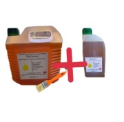 PROMOCJA 3l+1l olej lniany gotowany do konserwacji drewna Altana Pergola Ul