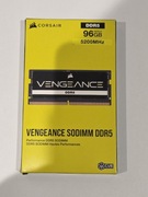 Nowa pamięć RAM DDR5 SODIMM Corsair Vengeance 96GB (2x48GB) 5200MHz CL44