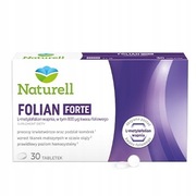 Naturell FOLIAN FORTE [kwas foliowy, ciąża], 30 tabletek