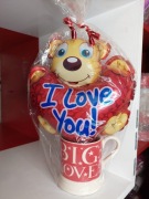 Zestaw prezentowy Big love Kubek + balon serce miś