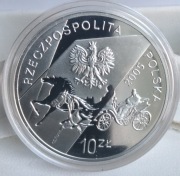 10 zł 2005 GAŁCZYŃSKI / ZIELONA GĘŚ / Ag925 / NBP / UNC / KAPSUŁA