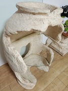 Barek ozdobny gipsowy z szkłem