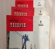 Młody Technik rocz. 1984, 1988, 1986 - niekompletne