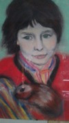 Portret własny pastel