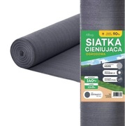 Siatka cieniująca osłonowa maskująca na ogrodzenie ANTRACYT 1.5m x 25m