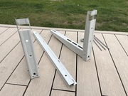 Wspornik klimatyzatora ścienny biały