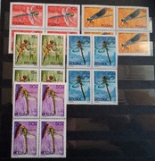 Znaczki Fi 2986 - 2991 , Ważki polskie , stan** , czwórki z 1989r. czyste