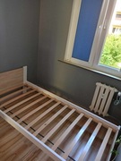 Łóżko pojedyncze drewniane Maxi-Drew 3D 90x200 dąb sonoma