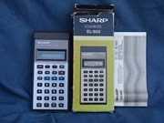 Kalkulator SHARP EL-503 działa ale wyświetlacz ciekłokryst. słabo wyświetla