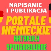 Napisanie i publikacja artykułów w portalach .DE